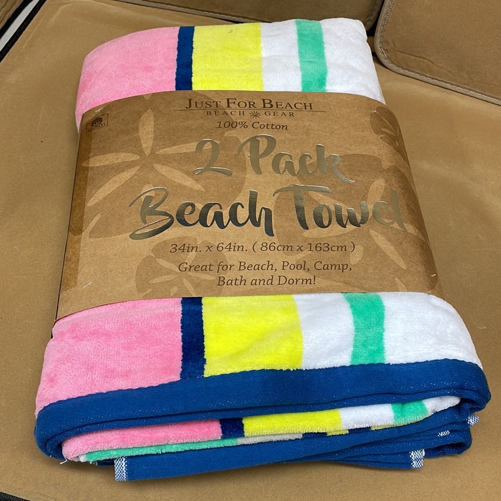 Beach towels 2 pack - Picture 2 of 4